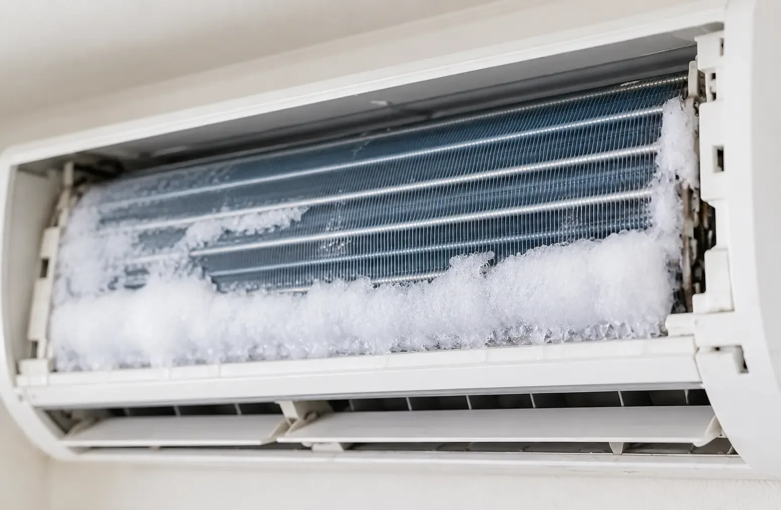 Ice buildup on the air conditioner’s evaporator coil